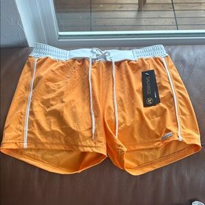 Salvage Orange Swim Trunks